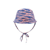 Rayures vibrantes | chapeau de soleil uv bleu orange