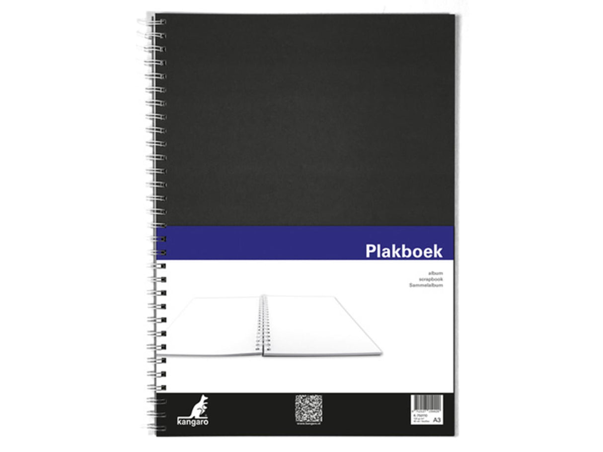 Kangaro scrapbooking a3 120gr 40 feuilles noir