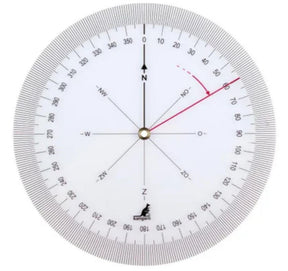 Jauge d'angle de cap Kangaro transparente