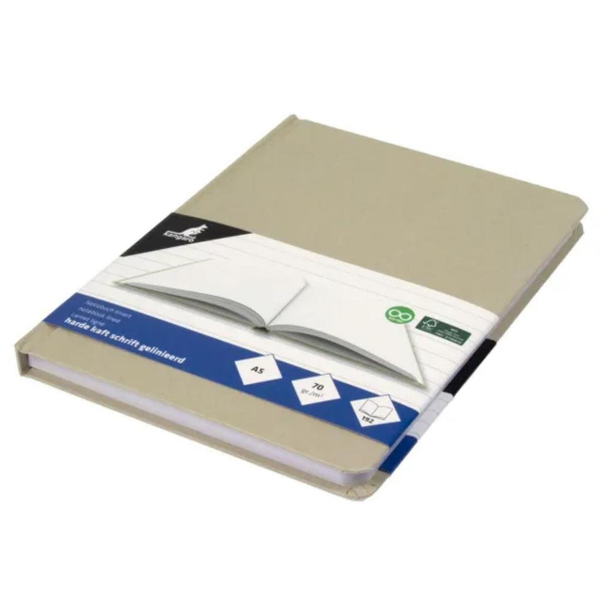 Carnet Kangaro kraft a5 ligne 96 feuilles