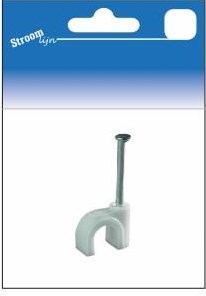 Enzo kabelclips wit rond 5mm 25 stuks - 6613441