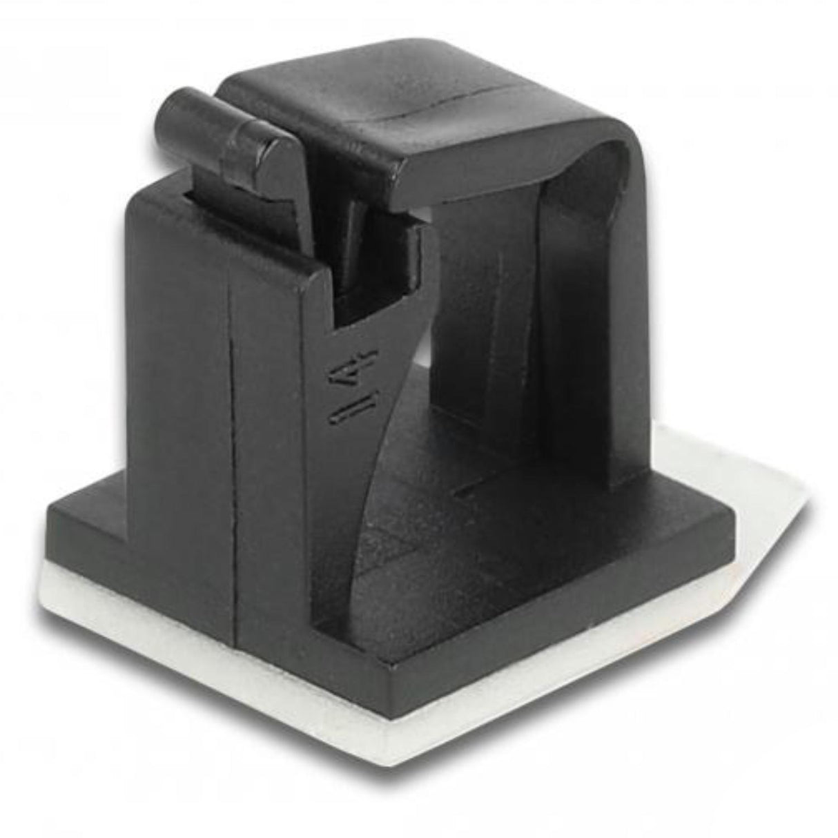 Delock support de câble avec serrure autocollant noir 10 pièces