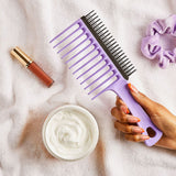 Tangle teezer peigne à dents larges pour cheveux bouclés lilas
