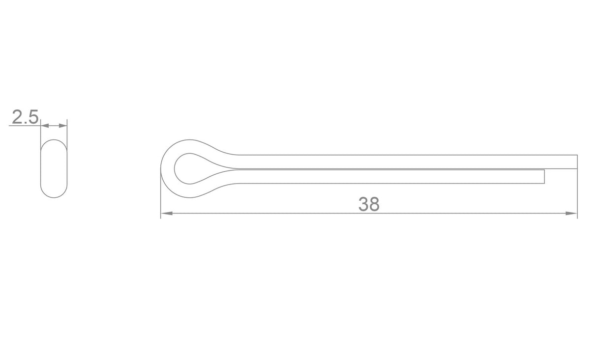 Goupilles fendues Katana pour plaquettes de disque shimano sram avid (2 pièces)