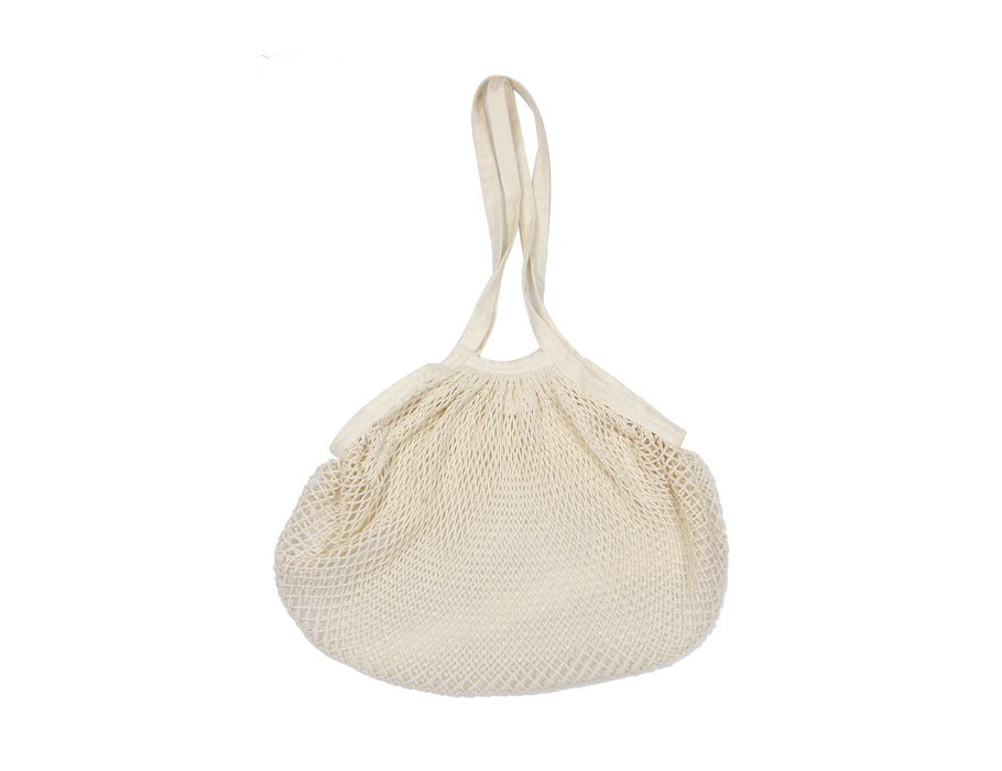 Ah ! tableau! sac shopping en coton - anses longues - blanc