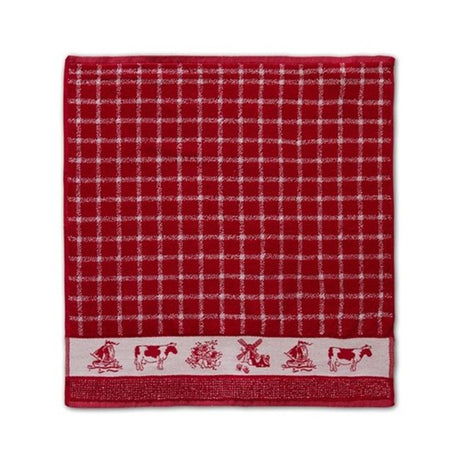 Ddddd torchon de cuisine dutchie 50 x 55 rouge