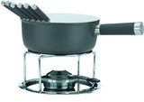 Kela Lancy Cheese Fondue 2 litres de céramique 10 pièces noir