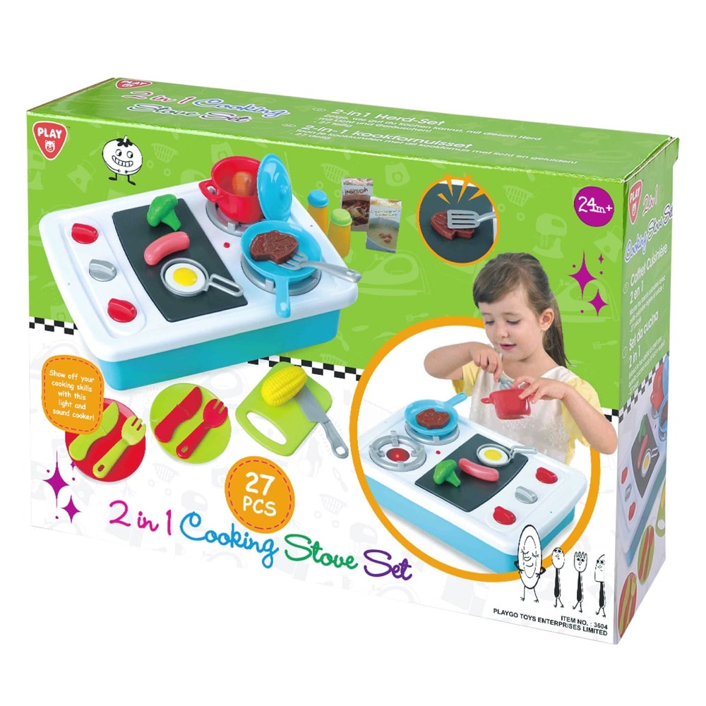 Playgo - Four de cuisine 2 en 1, set de 27 pièces