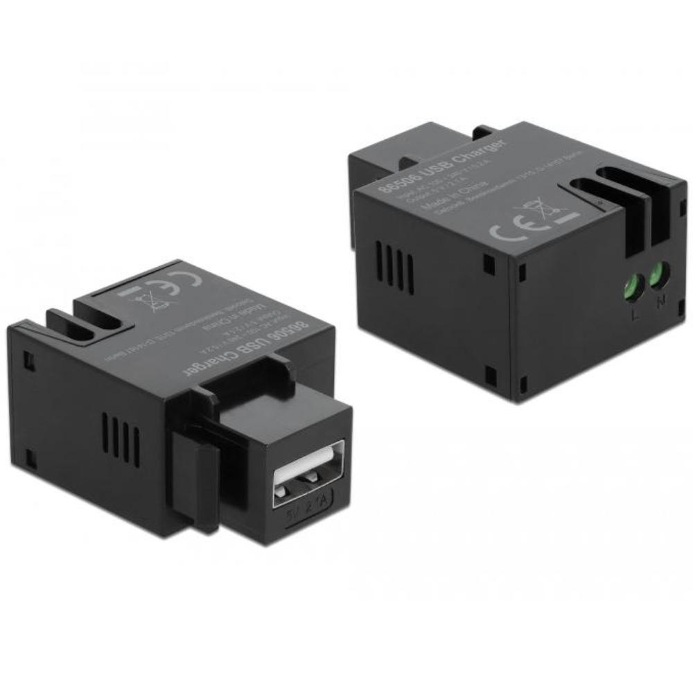 Bloc de connexion USB-A vers 2 broches Keystone