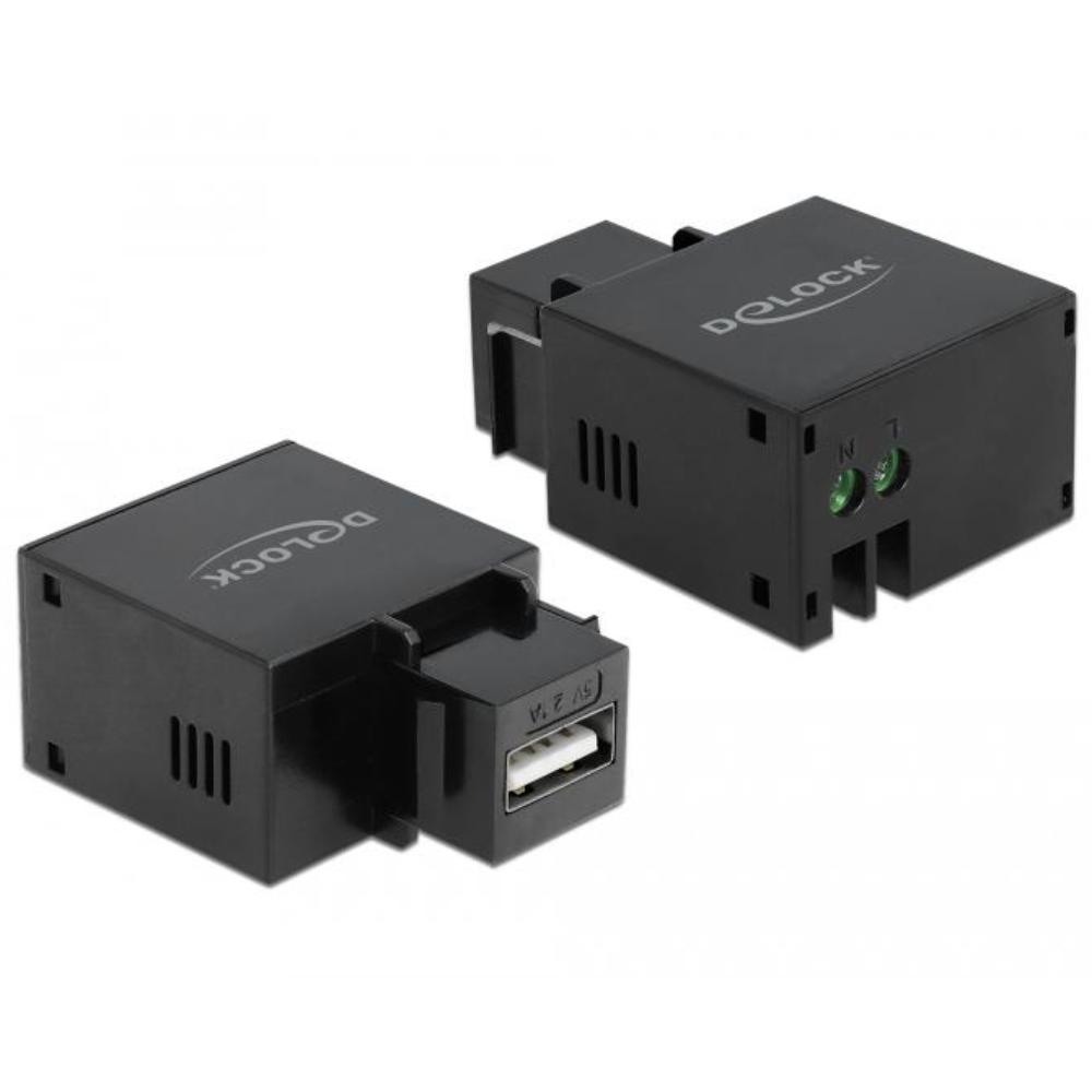 Bloc de connexion USB-A vers 2 broches Keystone