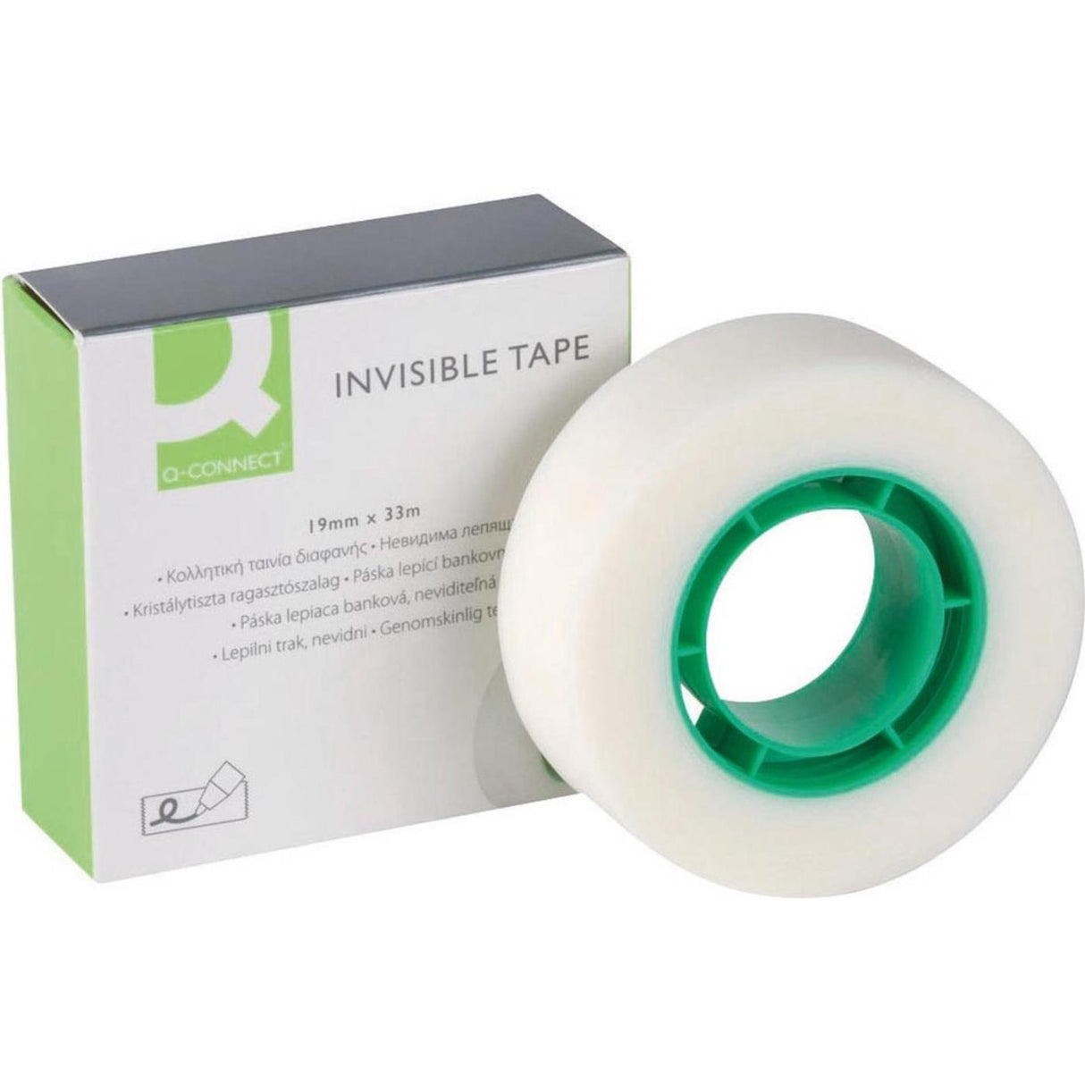 Ruban adhésif invisible Q-connect 19mmx33m