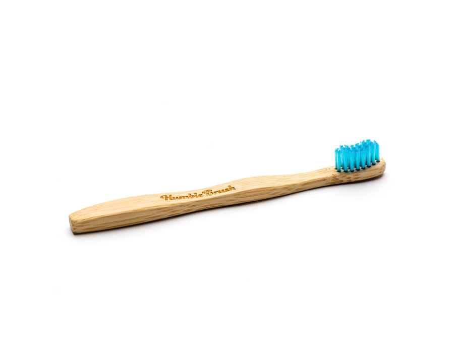 La humble co. brosse à dents bambou - enfant - ultra douce - bleu