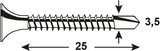Vis à plâtre autoperceuse Connex 3,5x25 500pcs pour - kk3160010