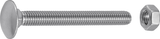 Boulon à bois Connex m6x25 8pcs a2 - ky4540625
