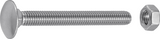 Boulon à bois Connex m8x40 4pcs a2 - ky4540840