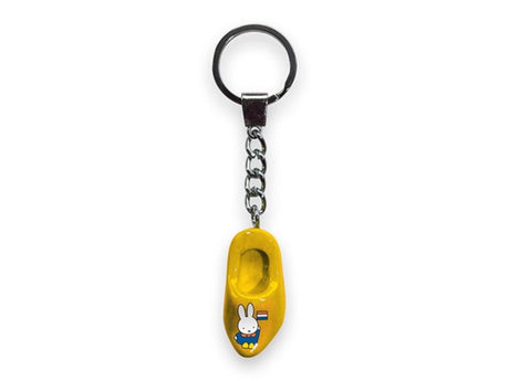 Porte-clés Miffy 1 sabot 4cm jaune