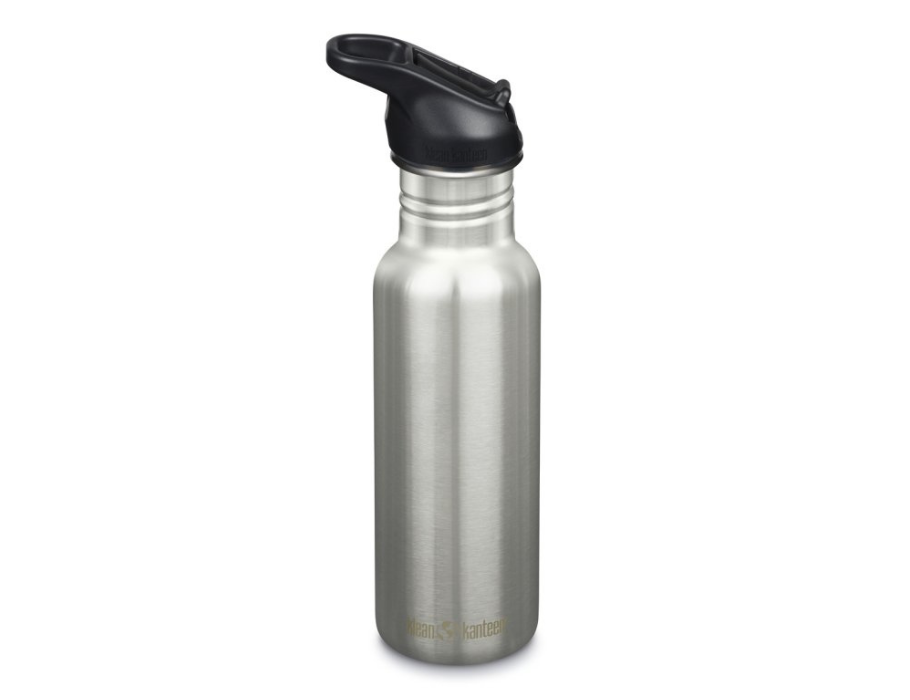Gourde Klean Kanteen - classique étroite - bouchon sport avec rabat - acier inoxydable brossé - 532 ml