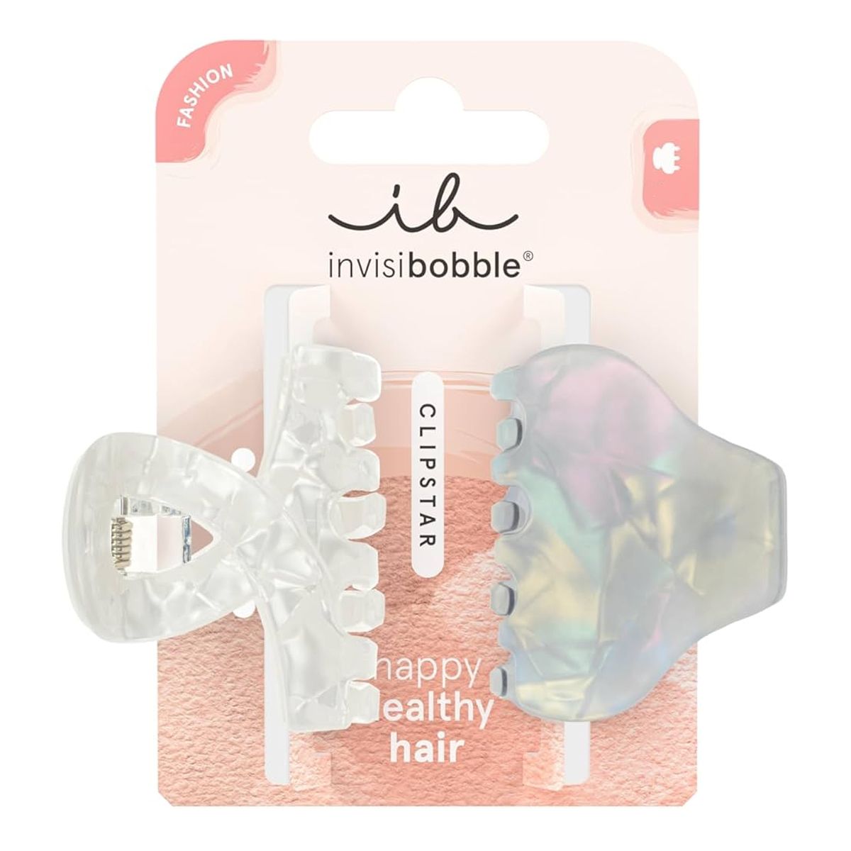 Invisibobble clipstar givre nacré 2pcs.