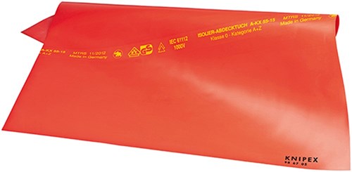 Knipex tissu de couverture en caoutchouc 500x500x1 mm - 98 67 05 - 986705
