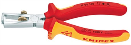 Pince à dénuder Knipex + ressort confort 160 mm vde - 11 06 160 sb - 1106160sb
