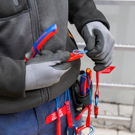 Knipex cc en tt clips | rood | 3 stuks van elk - 00 63 06 tcr