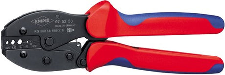 Pince à levier de sertissage Knipex coaxiale, fiches BNC
