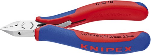 Pince coupante latérale pour électronique Knipex avec poignées multi-composants 115 mm - 7732115