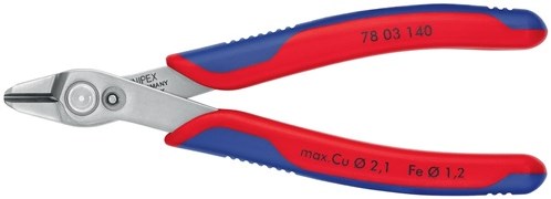 Knipex super-knips 78 03 140 pince à imprimer pour l'électronique et la mécanique de précision 144 mm