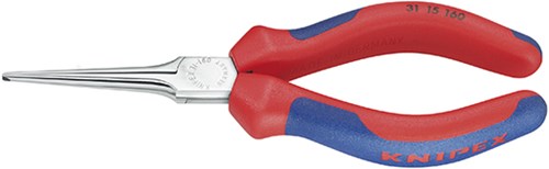 Pince de préhension Knipex (pince-aiguille) chromée avec poignées multi-composants 160 mm - 3115160