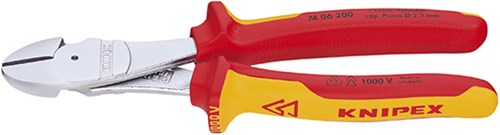 Knipex pince coupante latérale chromée 250 mm - 7406250