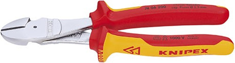 Knipex pince coupante latérale chromée 250 mm - 7406250