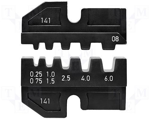 Knipex 97 49 08 embouts à sertir 0,25 à 6 mm² adaptés aux marques 97 43 200, 97 43 e, 97 43 e aus,