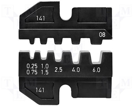 Knipex 97 49 08 embouts à sertir 0,25 à 6 mm² adaptés aux marques 97 43 200, 97 43 e, 97 43 e aus,