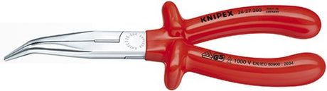 Knipex platspitse tang met zijsnijder verchroomd 200 mm - 2627200