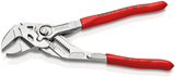 Pince à clé Knipex | longueur 180 mm | pince et clé en un | plastifié | chromé - 86 03 180 sb