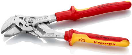 Pince à clé Knipex | longueur 250 mm | pince et clé en un | isolé | manches multi-composants - 86 06 250 sb