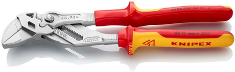 Pince à clé Knipex | longueur 250 mm | pince et clé en un | isolé | manches multi-composants - 86 06 250 sb