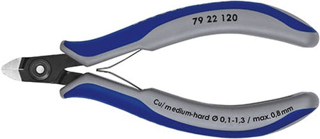 Knipex zijsnijtang mini-kop 120 mm - 7922120