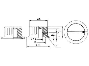 Bouton du potentiomètre