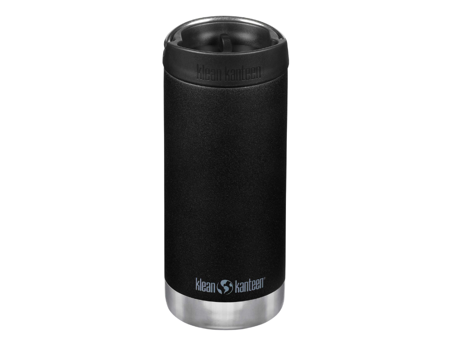 Bouteille thermos Klean Kanteen - grand format - 355 ml (12 oz) - avec bouchon à café - noir
