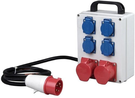 Distributeur Kopp cee 5p 16a 400v vers 2xcee + 4xwcd - 6314200