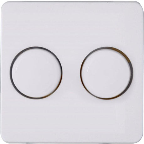 Kopp hk02 plaque de recouvrement blanc arctique + duo bouton variateur - 4621035