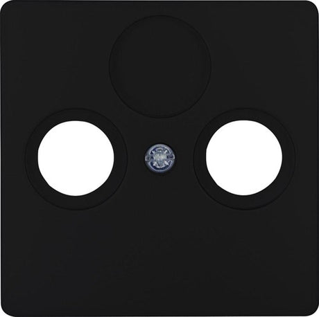 Kopp hk05 plaque de recouvrement noir mat pour coaxial - 4621640