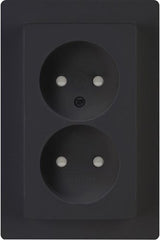 Kopp hk05 prise encastrable double noir mat - 4621715