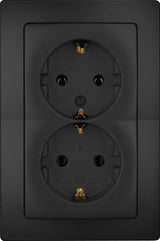 Kopp hk05 prise encastrable noir mat ra double - 4621720