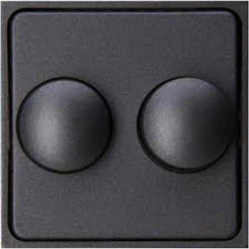Kopp hk07 plaque de recouvrement anthracite + bouton variateur duo - 4623035