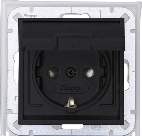 Kopp hk07 anthracite ip44 cache prise encastrable - 4623160
