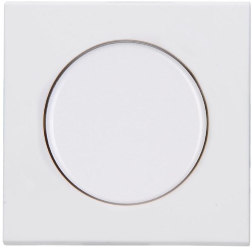 Enzo kopp hk07 plaque de recouvrement blanc pur mat + variateur à bouton - 4624030
