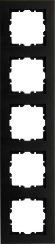 Kopp hk07 cadre de couverture à 5 volets noir mat pur - 4624740