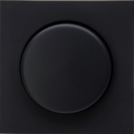 Kopp hk07 plaque de recouvrement noir mat pur + variateur à bouton - 4624530